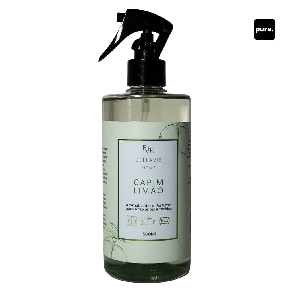 Água Perfumada Home Spray Bellavir - Capim Limão