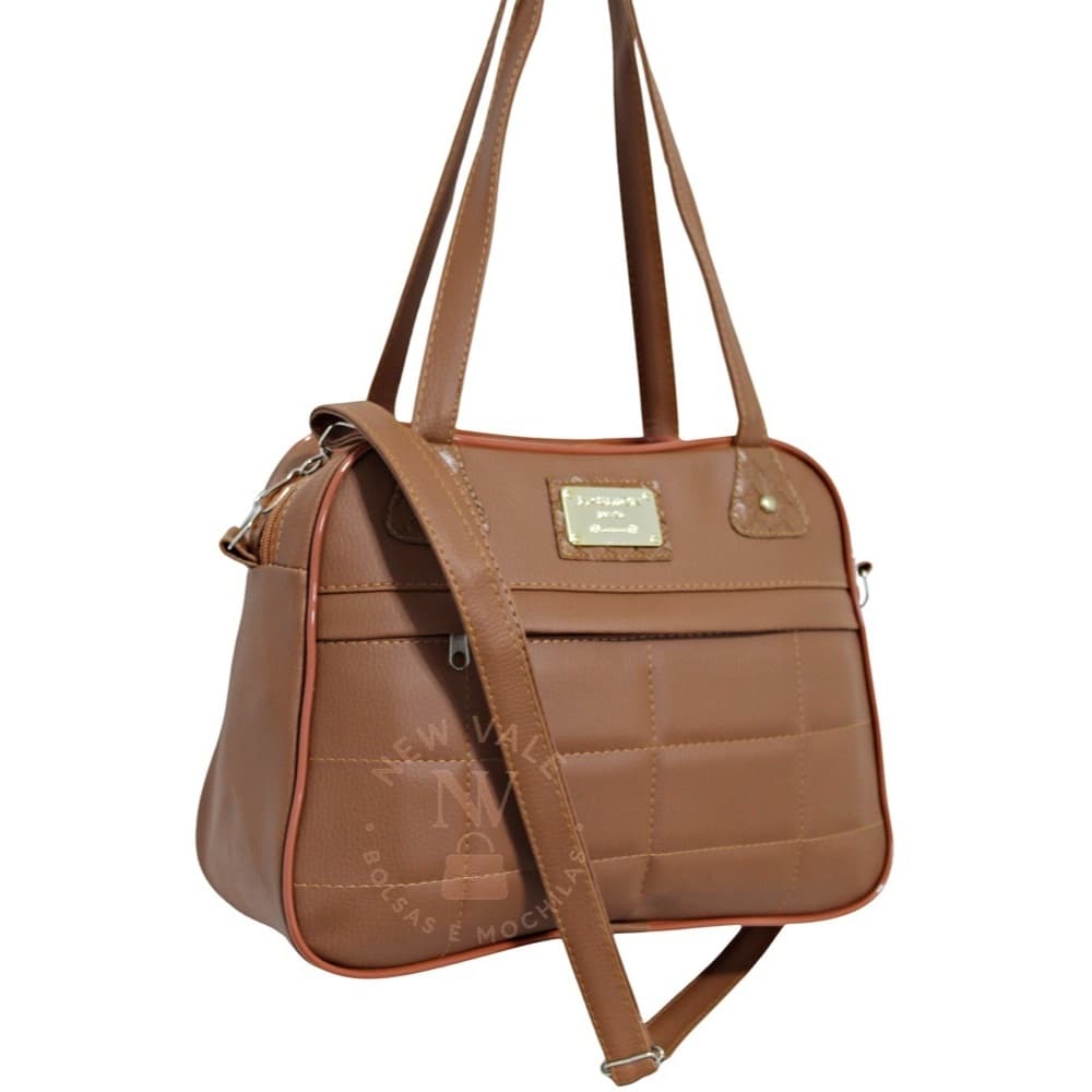 Bolsa Feminina Alças de Ombro e Alça Transversal Regulável Com 2 Divisórias Para Todas Ocasiões.