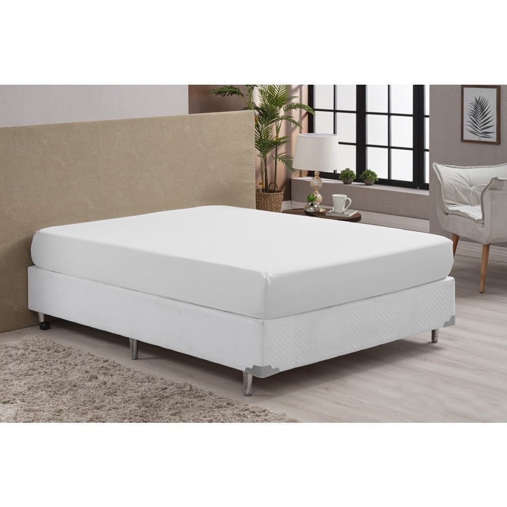 Lençol Queen Avulso Com Elástico Microfibra 100% Poliéster