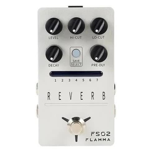 Pedal Guitarra Flamma FS02 7 Efeitos Reverb Pré-definidos DC. 9V 300mA, True Bypass Stereo