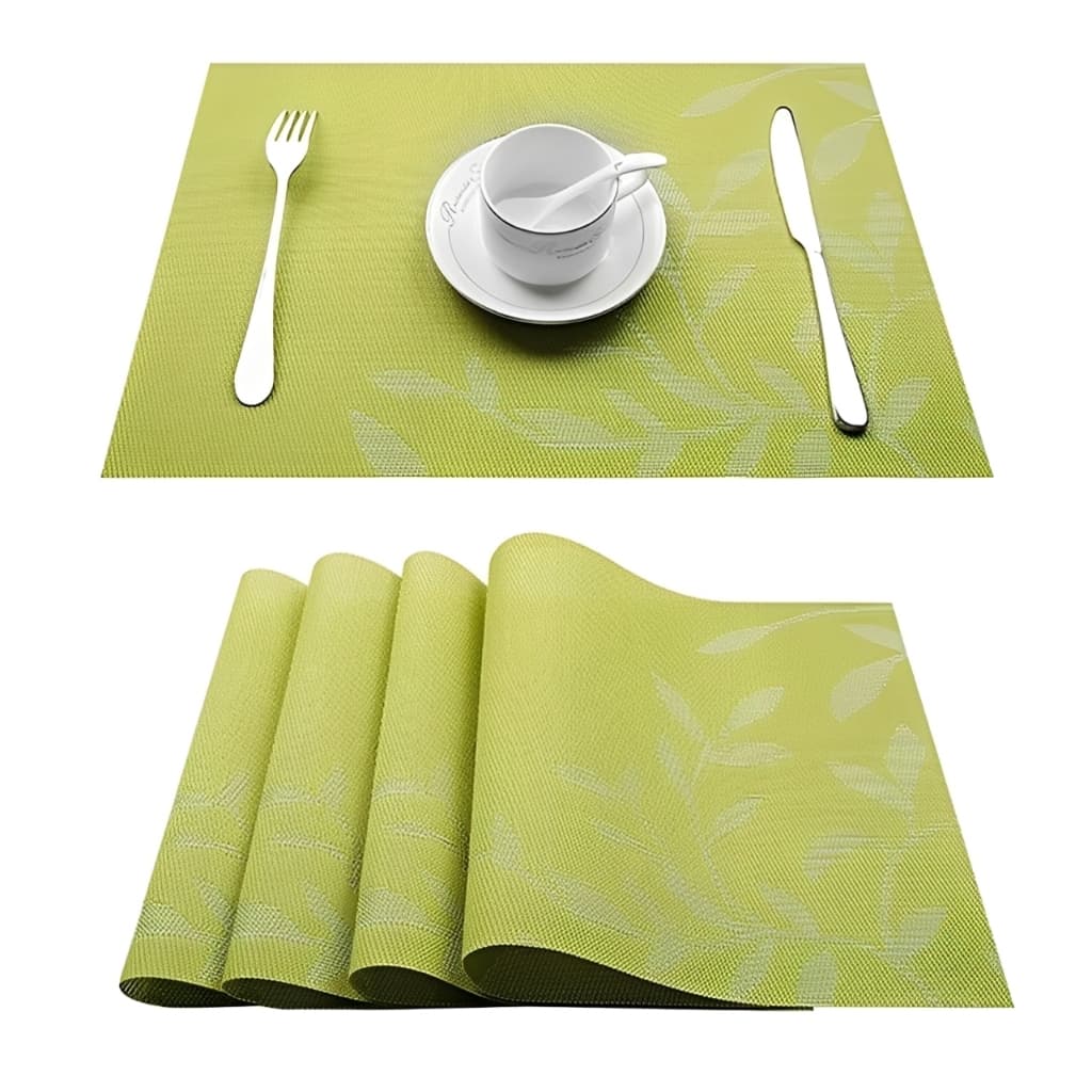 Jogo Americano Mesa De Jantar 4 ou 8 Lugares 45x30 Cor Verde