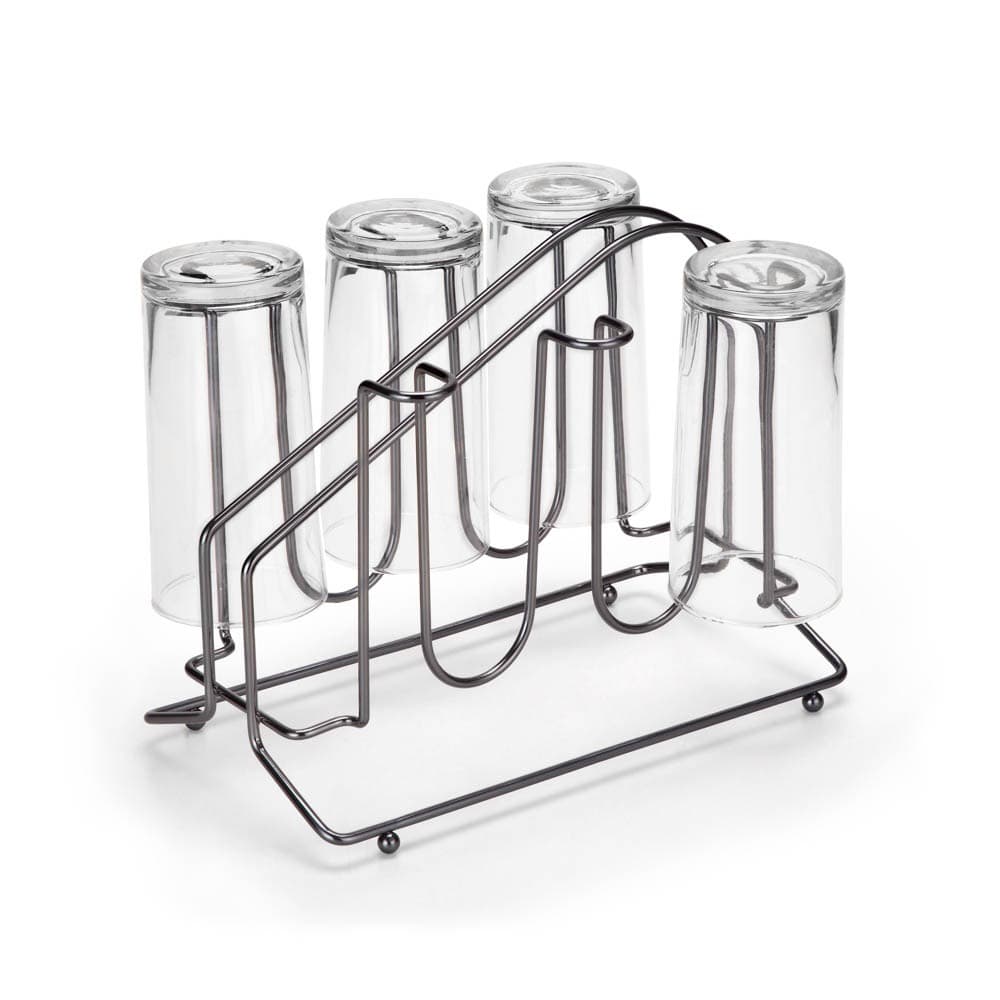 Porta Copos Suporte Resistente Aço Galvanizado Para 6 Copos Onix Arthi Escorredor