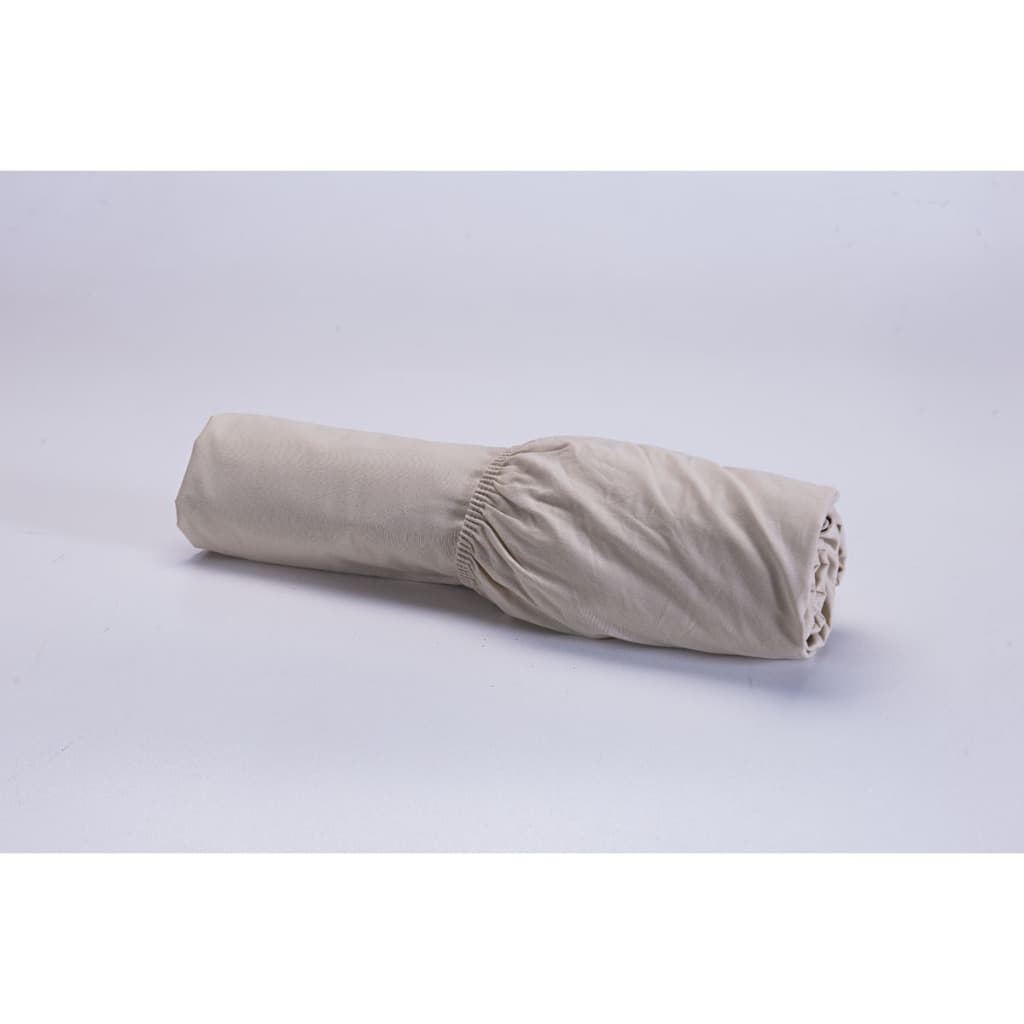 Lençol Avulso Com Elástico Cama Viúva 188x128x30 Micro Percal 100% Poliéster 400 Fios Cáqui