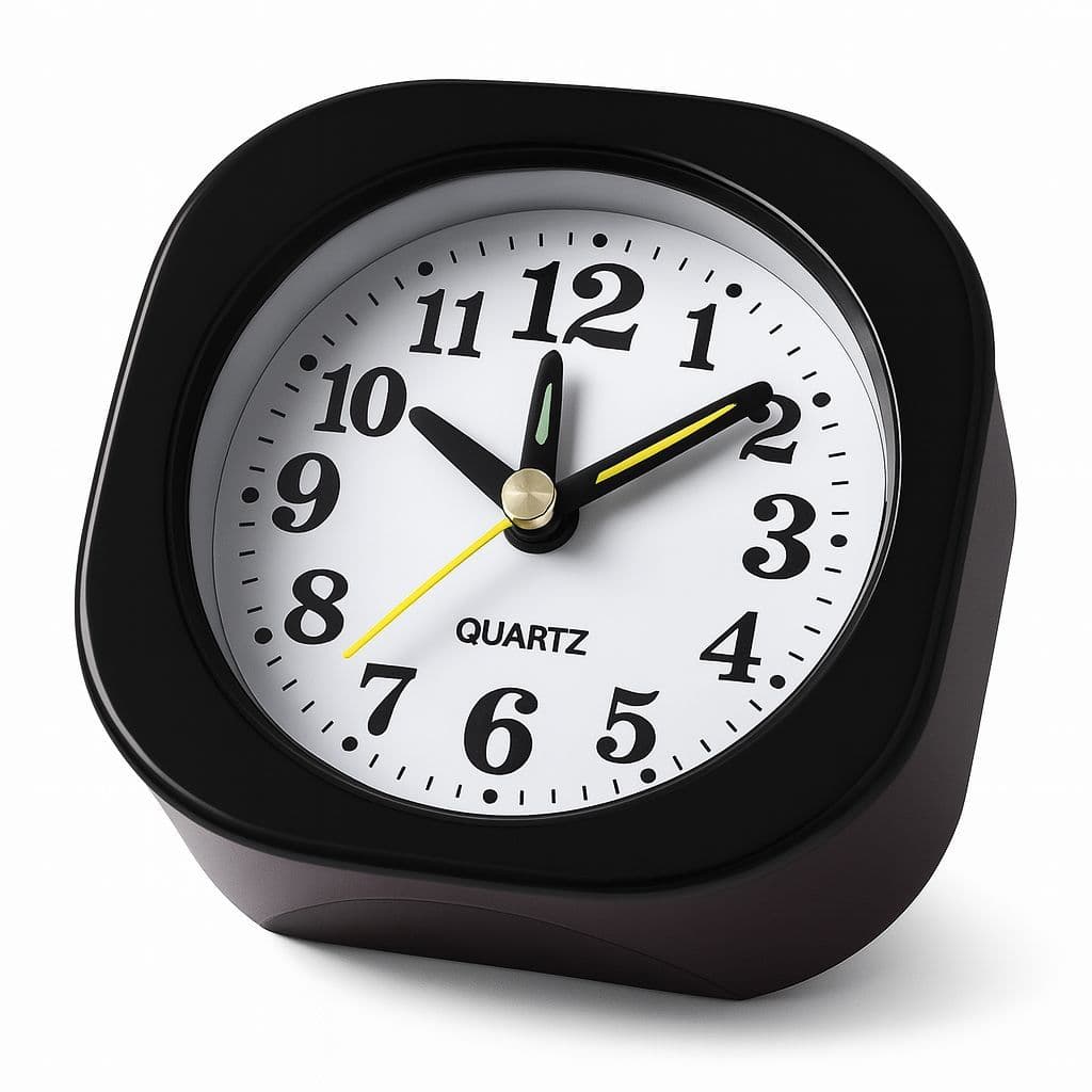 Despertador relógio analógico de mesa quadrado c/som alto LP72 TG
