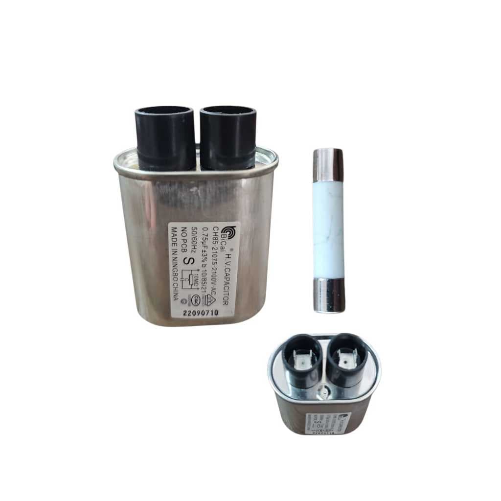 Capacitor 0.75 Uf  + Fusível 20 Amperes de Cerâmica Para Microondas.
