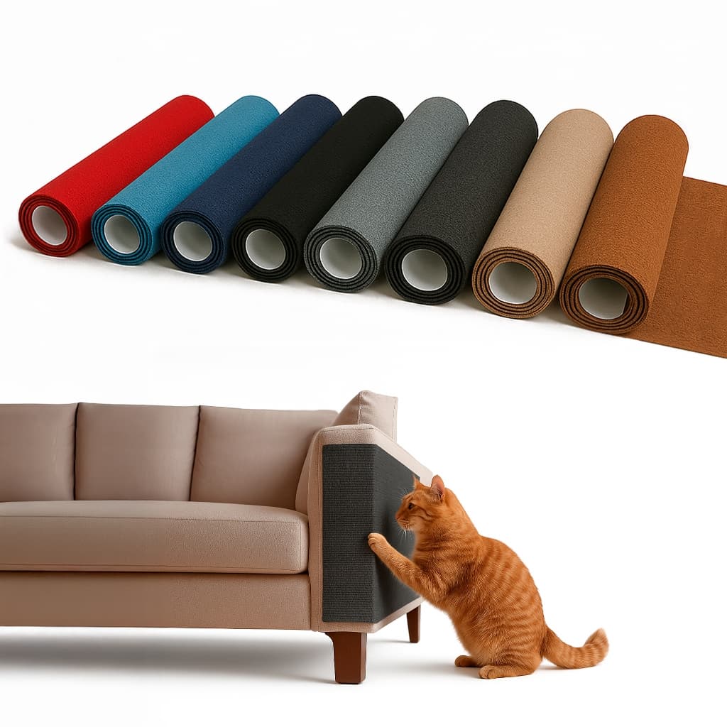 Arranhador Para Gatos Adesivo Protetor Sofá 50cm X 1 Metros Auto Colante