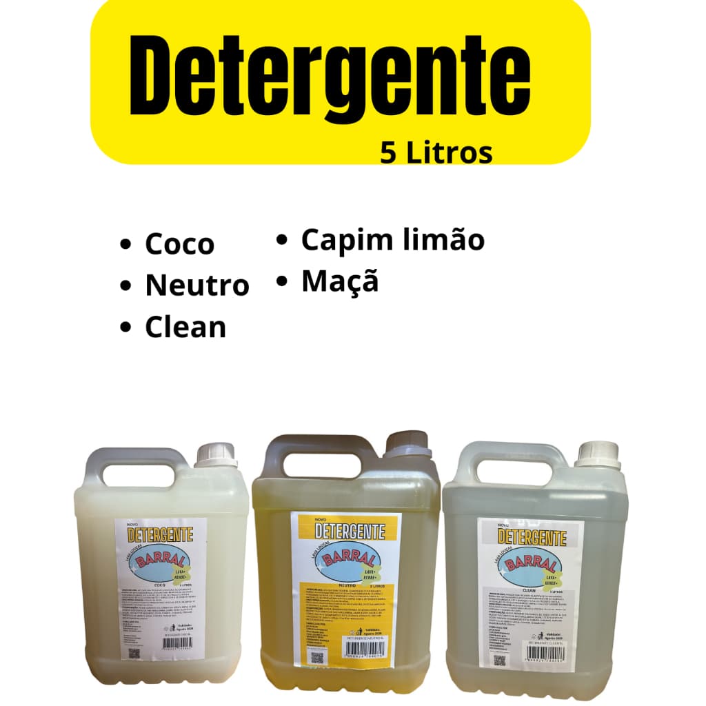 Detergente lava louças 5 litros