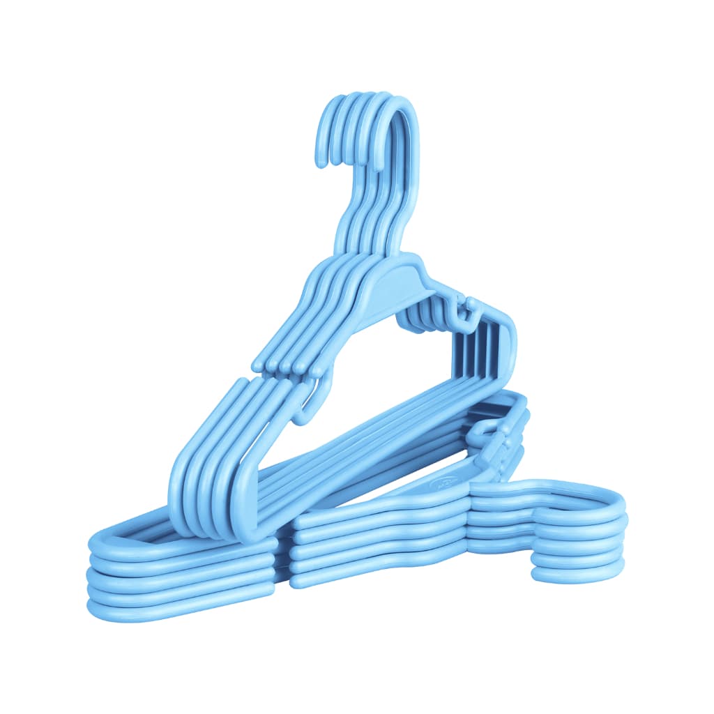 Cabide Infantil Criança Bebê Azul 5,5mm 20 Unidades