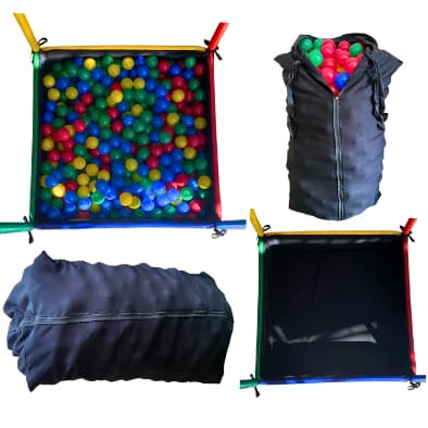 Saco Coletor 1x1  Organizador para Bolinhas de Piscina – Tecido Resistente com Zíper