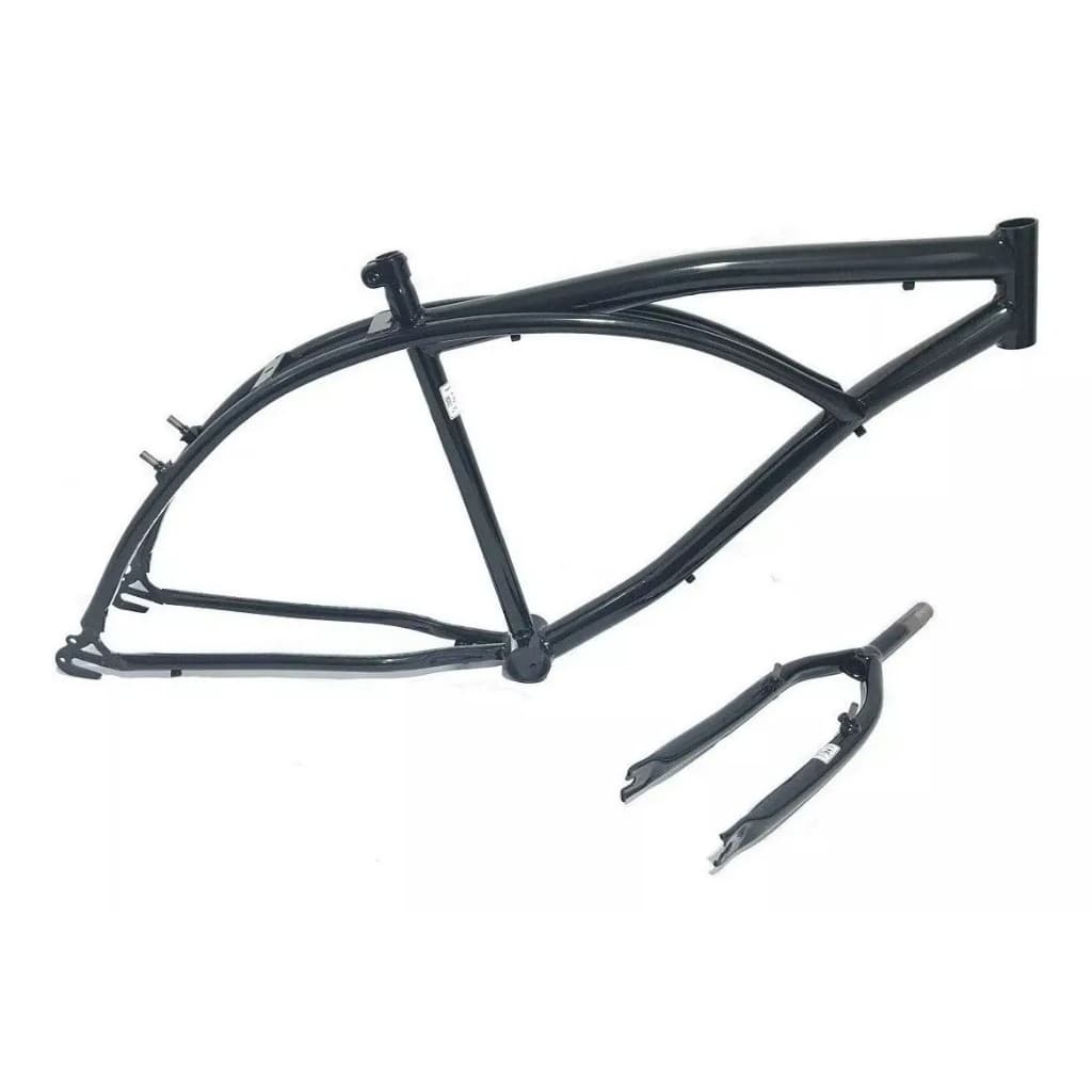 Quadro De Bicicleta Caiçara Bike Aro 26 Beach Aço Praia