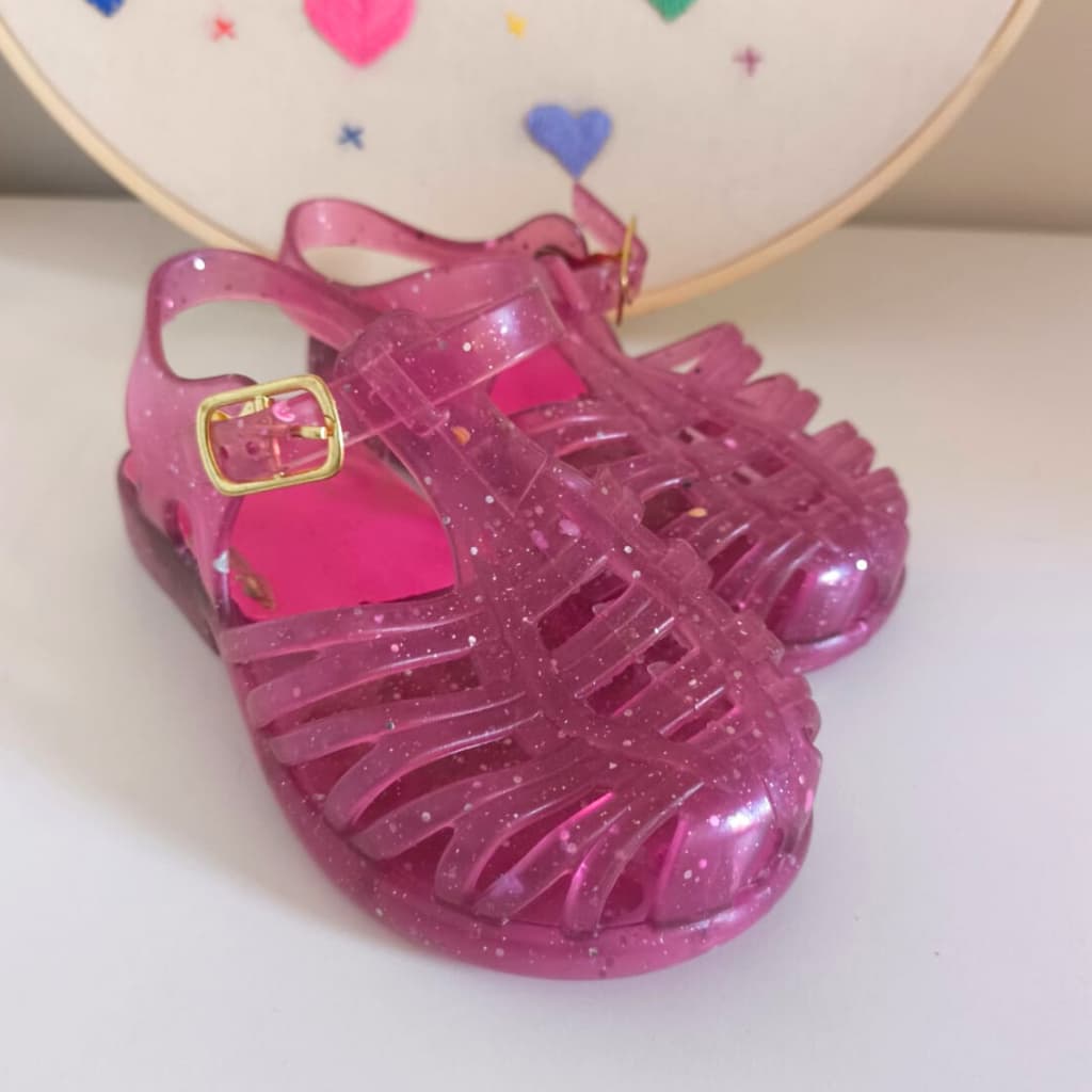 Sandalia Infantil Menina Rasteira Feminina Bebe Brilho Confortável