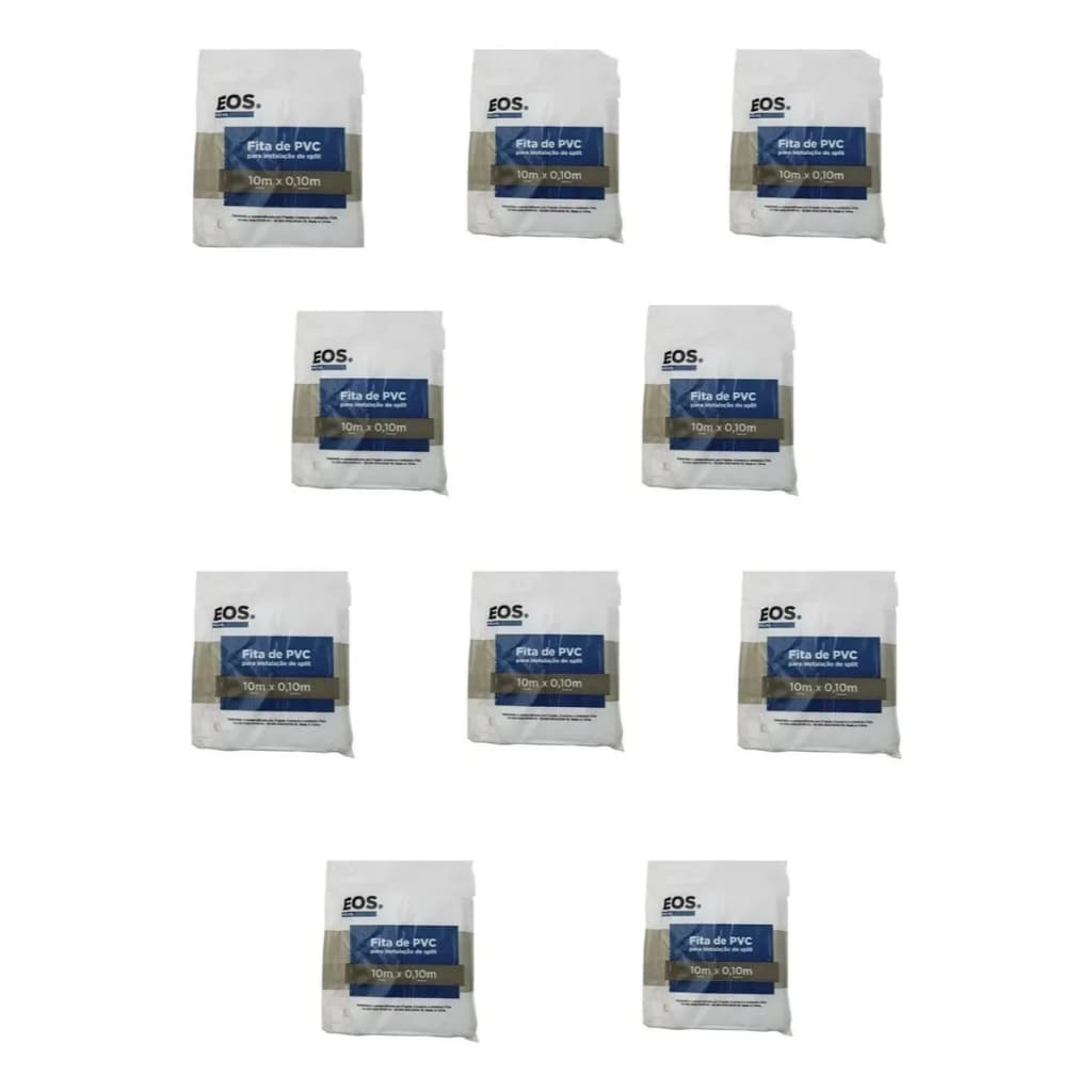 Fita PVC Refrigeração 20 Unid 10M Eos - Ar Condicionado