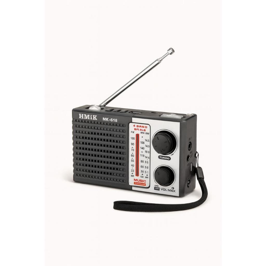 Rádio Antigo portátil AM / FM/ SW /MP3  lanterna Recarregável ou 3 Pilhas MK-918 RF