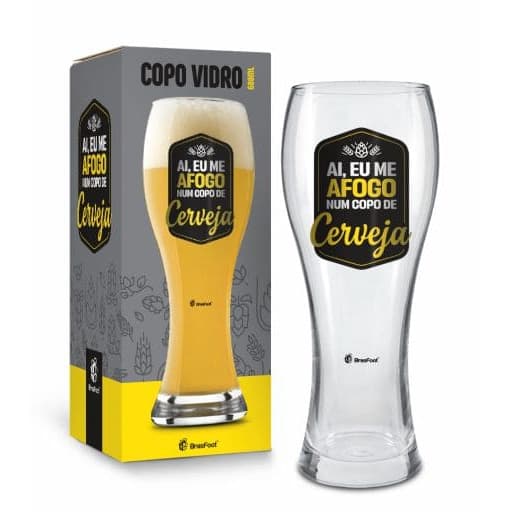 Copo Joinville 680 ml Tulipa “Afogo num Copo de Cerveja”