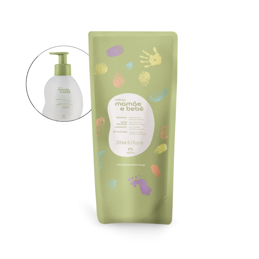 Refil Creme Hidratante Mamãe e Bebê 200ml Natura