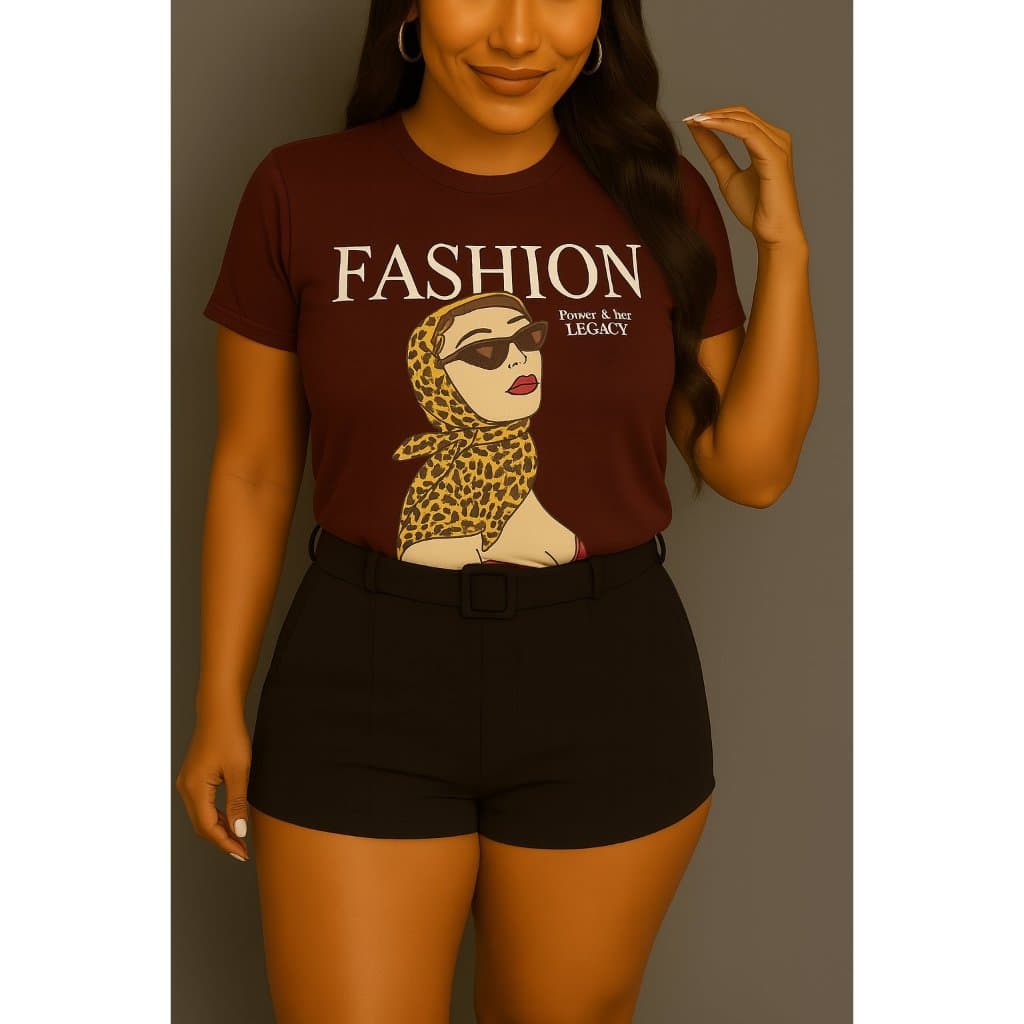 Blusinha Feminina 100% Algodão - Conforto/Estampa/T-Shirt/Premium/Estilo/Tendência/Moda
