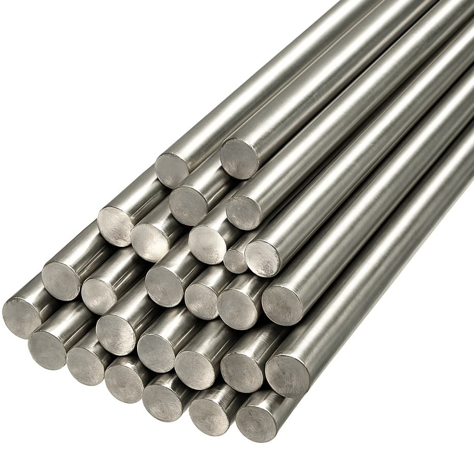 Tarugo Barra Inox Redondo Ø 1/4'' 6,35mm Várias Medidas Vergalhão Maciço Suporte Projetos Reforçado