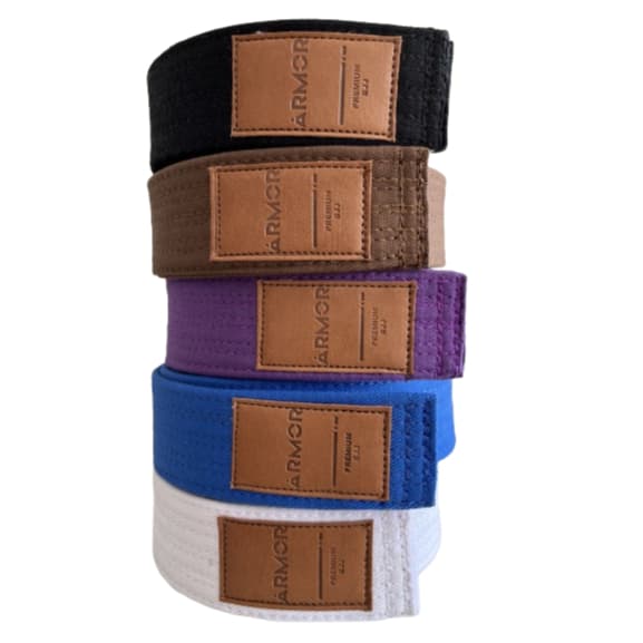 Faixa Premium Para Jiu Jitsu Armor Resistente Com Ponteira Preta