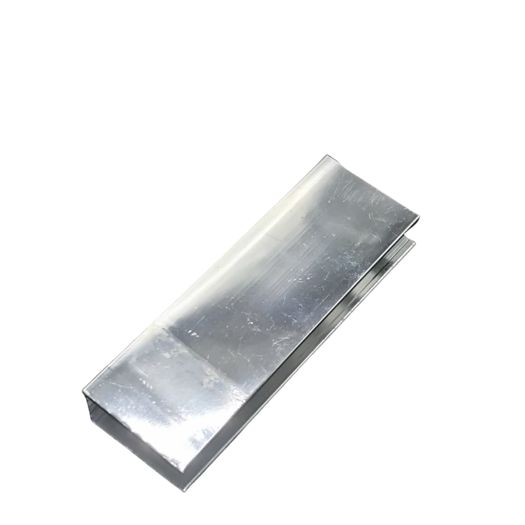 Perfil Decorativo e U De Fixo Para Box, Porta, Janela De Alumínio, sacada de vidro 08mm Cromado