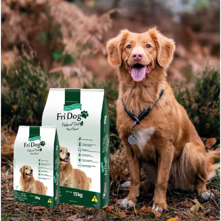 FriDog Vegetariana 15KG Natural Diet Vegana Ração Super Premium