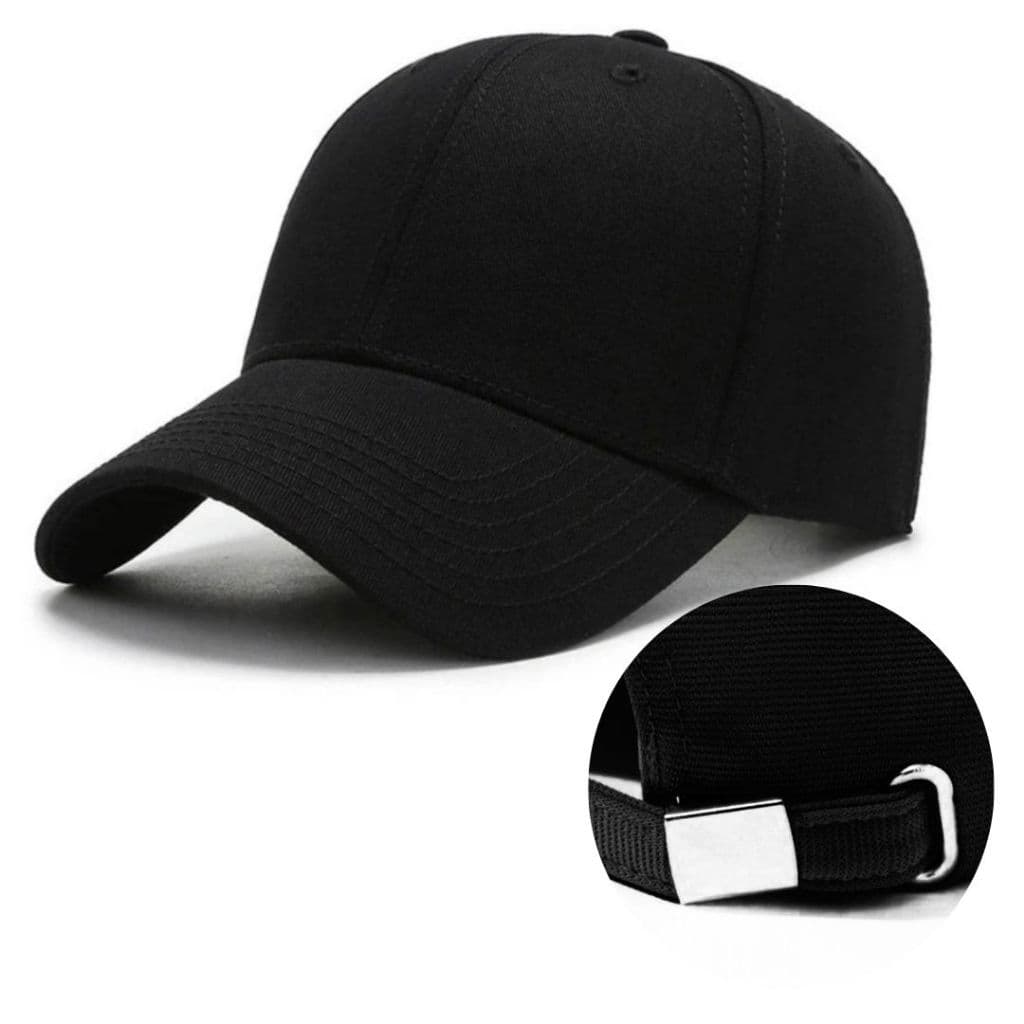 Boné Masculino Baseball Com Fivela De Metal Cap Aba Curva Curvada Unissex