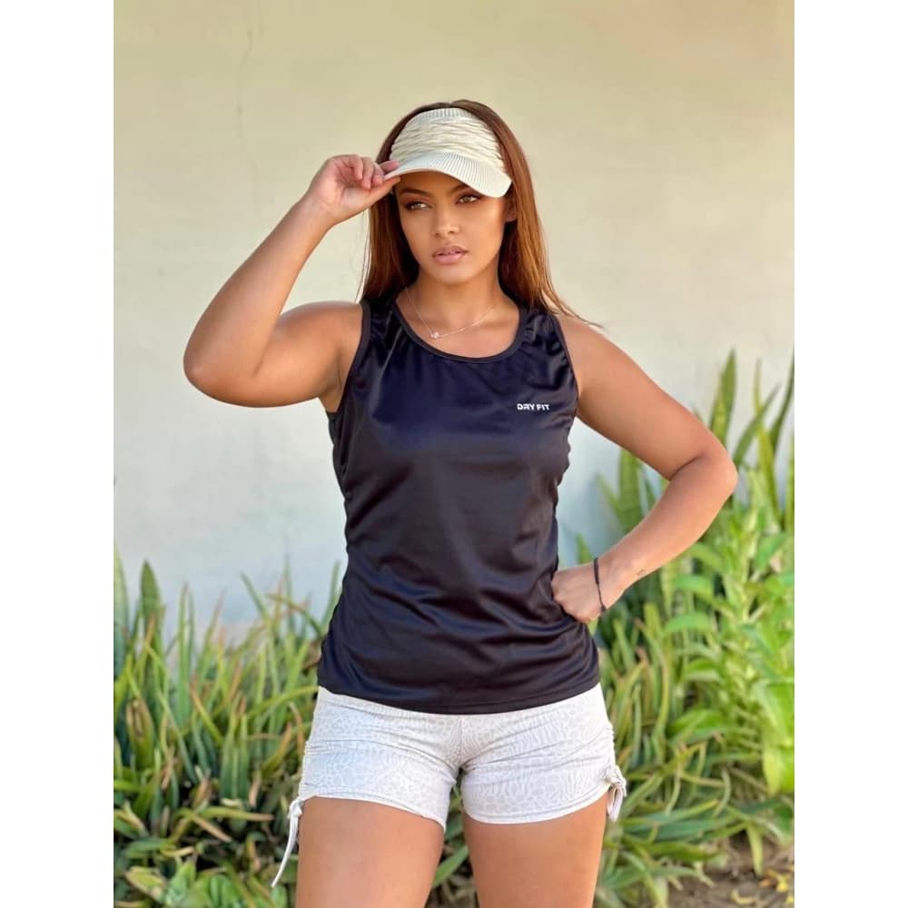 Camiseta Regata Nadadora Feminina 𝗔𝗹𝘁𝗮 𝗤𝘂𝗮𝗹𝗶𝗱𝗮𝗱𝗲 Treino Academia Furadinha Esporte Roupa Confortável