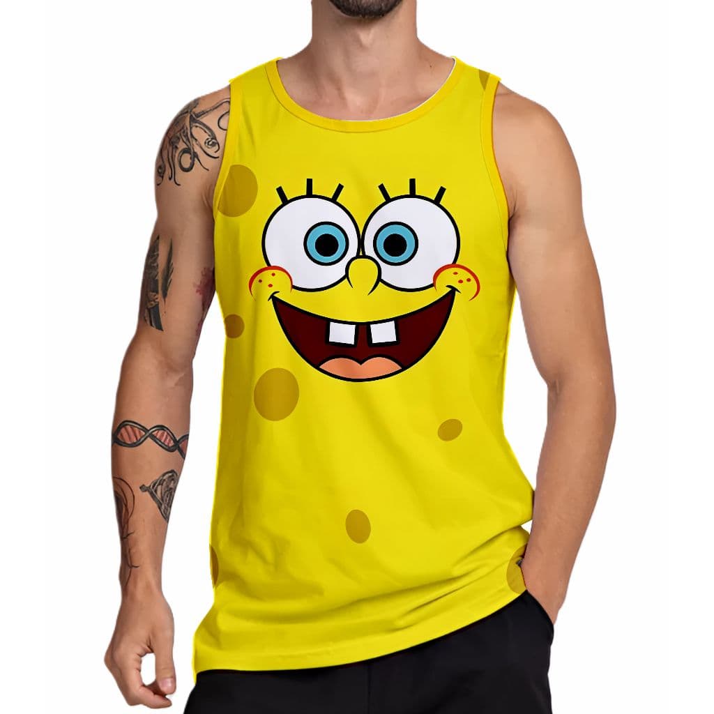 Camiseta Regata Poliéster - Bob Esponja
