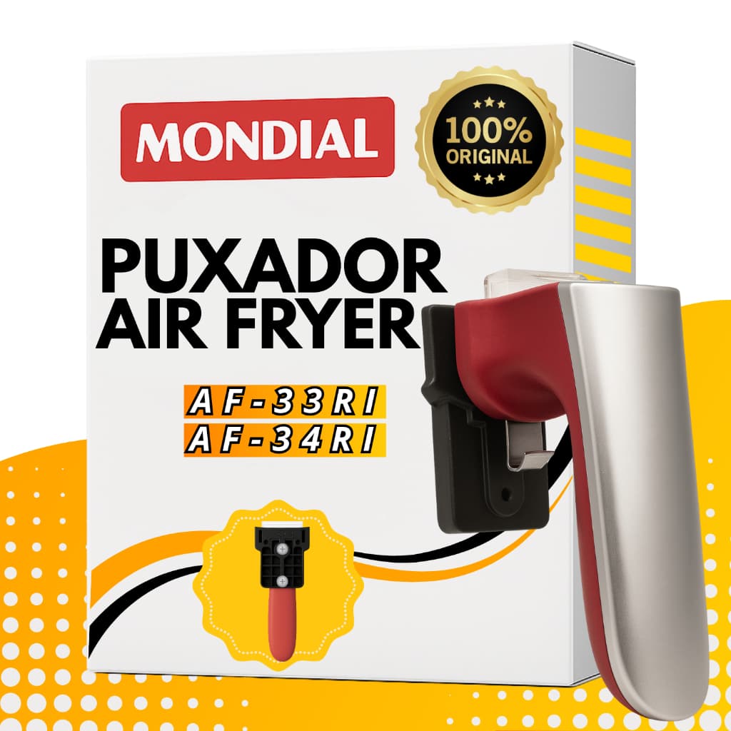 Puxador Air Fryer Fritadeira Mondial Af33 Af34 Vermelho