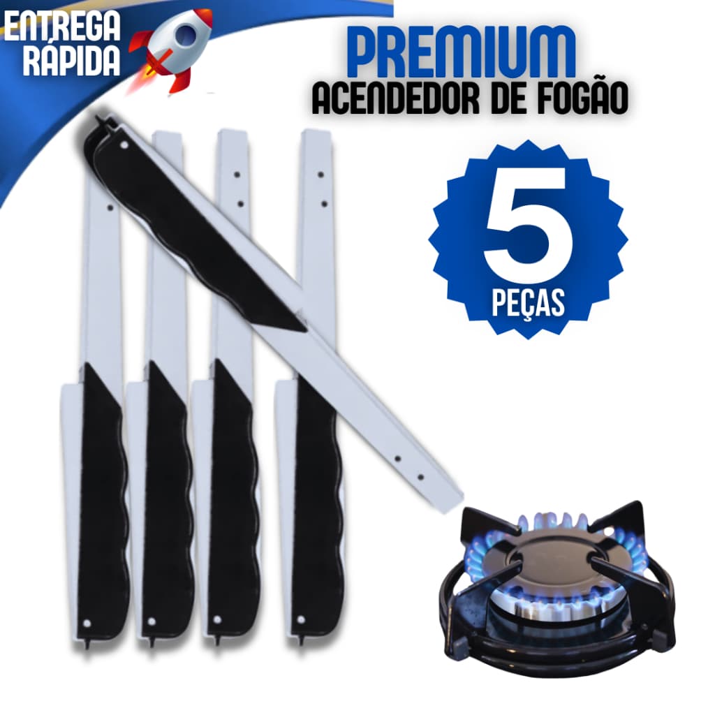 1 3 Ou 5 Acendedor De Fogão Automático Multidisparo Cozinha Restaurante Linha Premium