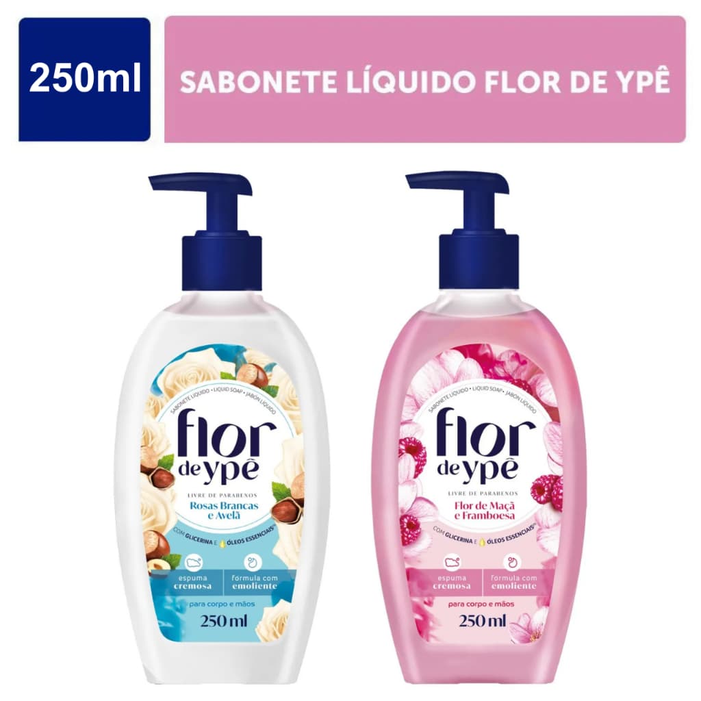 Sabonete Líquido Flor de Ypê 250ml - Escolha a fragrância e kit - Envio Imediato