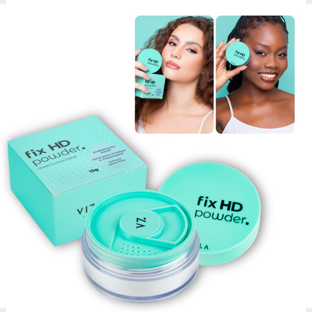Pó Branco Translucido Fix Powder Vizzela