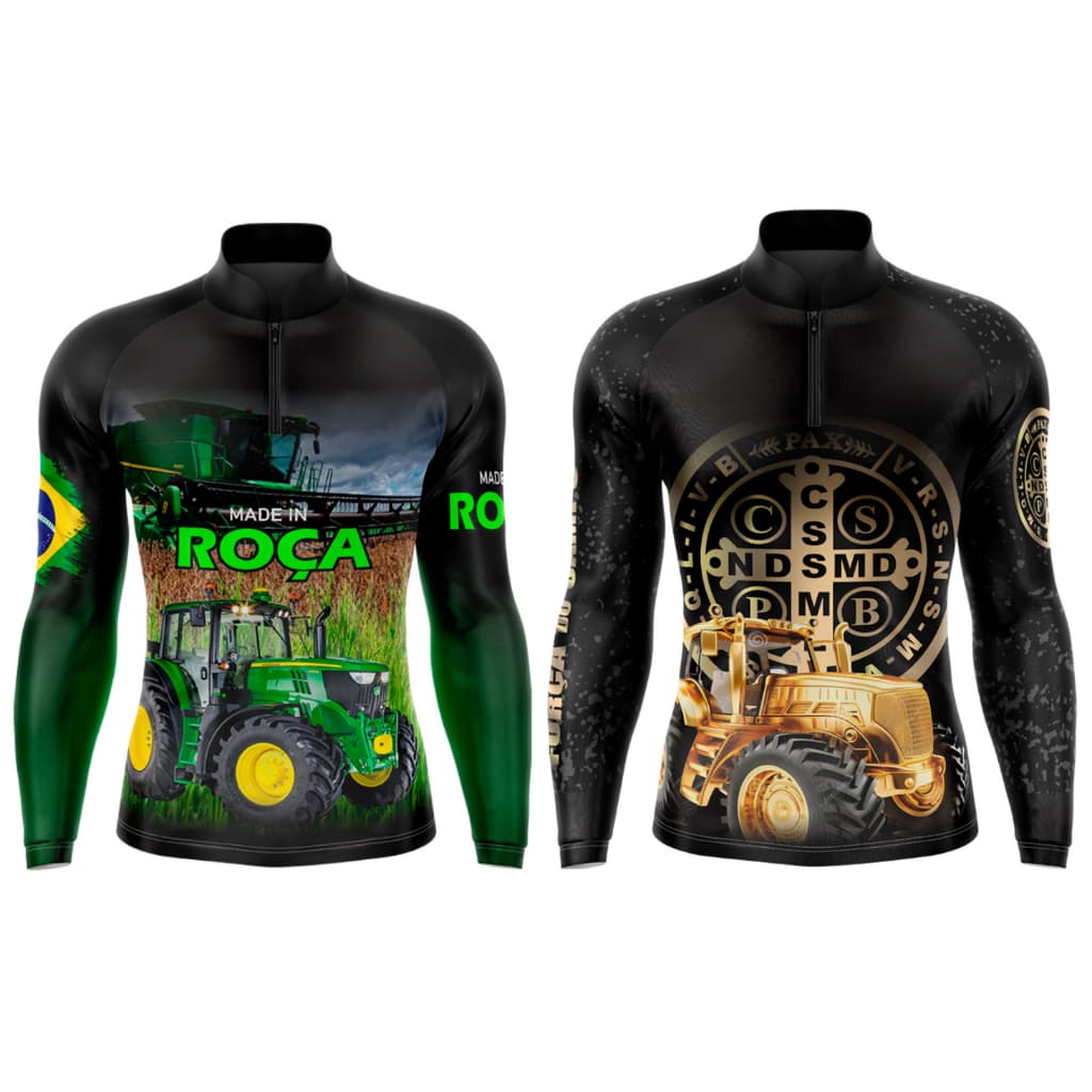 Camisa Agro Proteção Solar Adulto/Infantil UV50+  Blusa Agropecuária