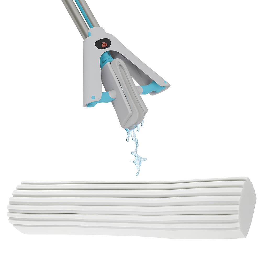 Kit Mop Fácil Dobrável + Refil Adicional - Limpeza Eficiente Com Alta Absorção
