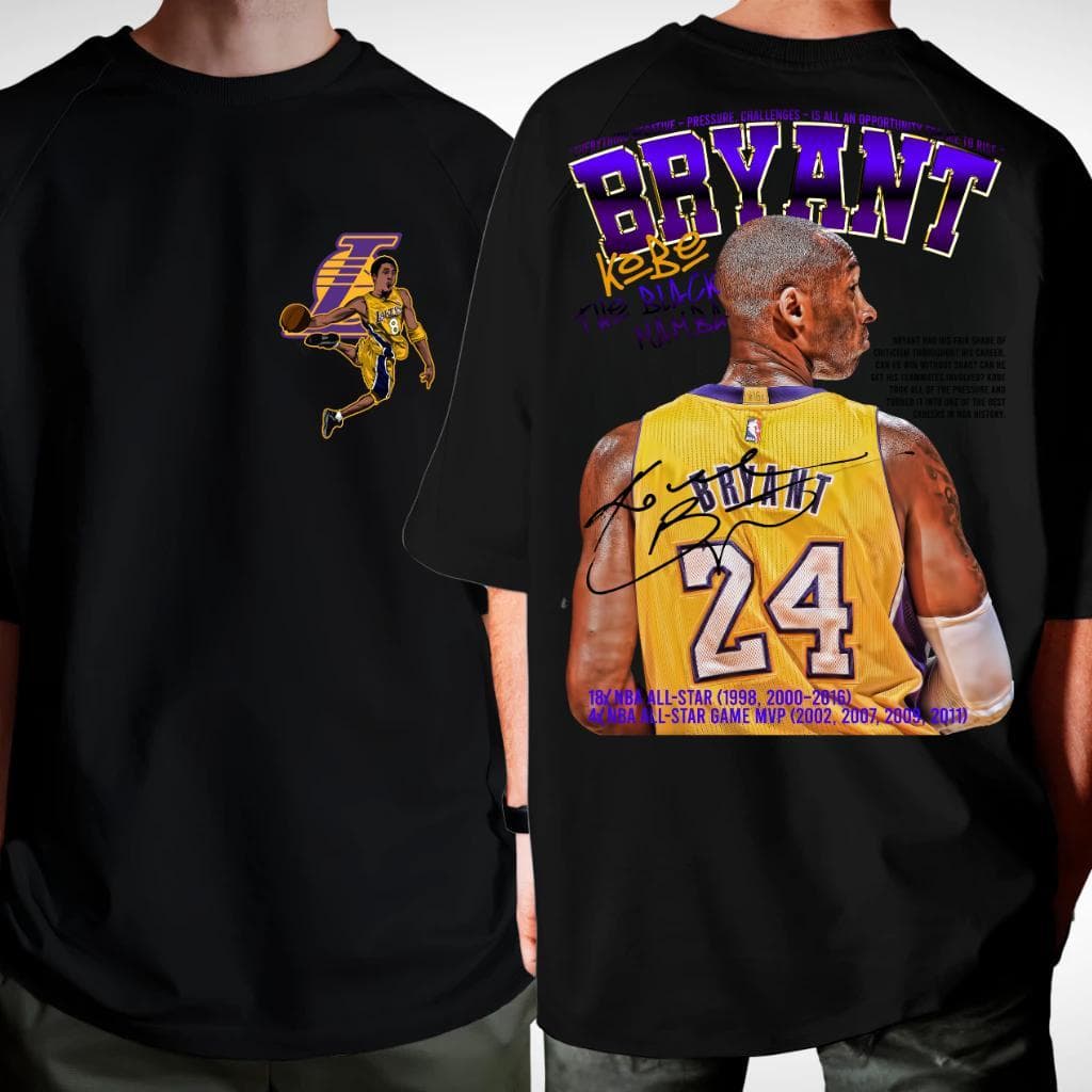 Camiseta Academia Masculina Oversized Kobe Bryant Academia 100% Algodão Premium Manfinity