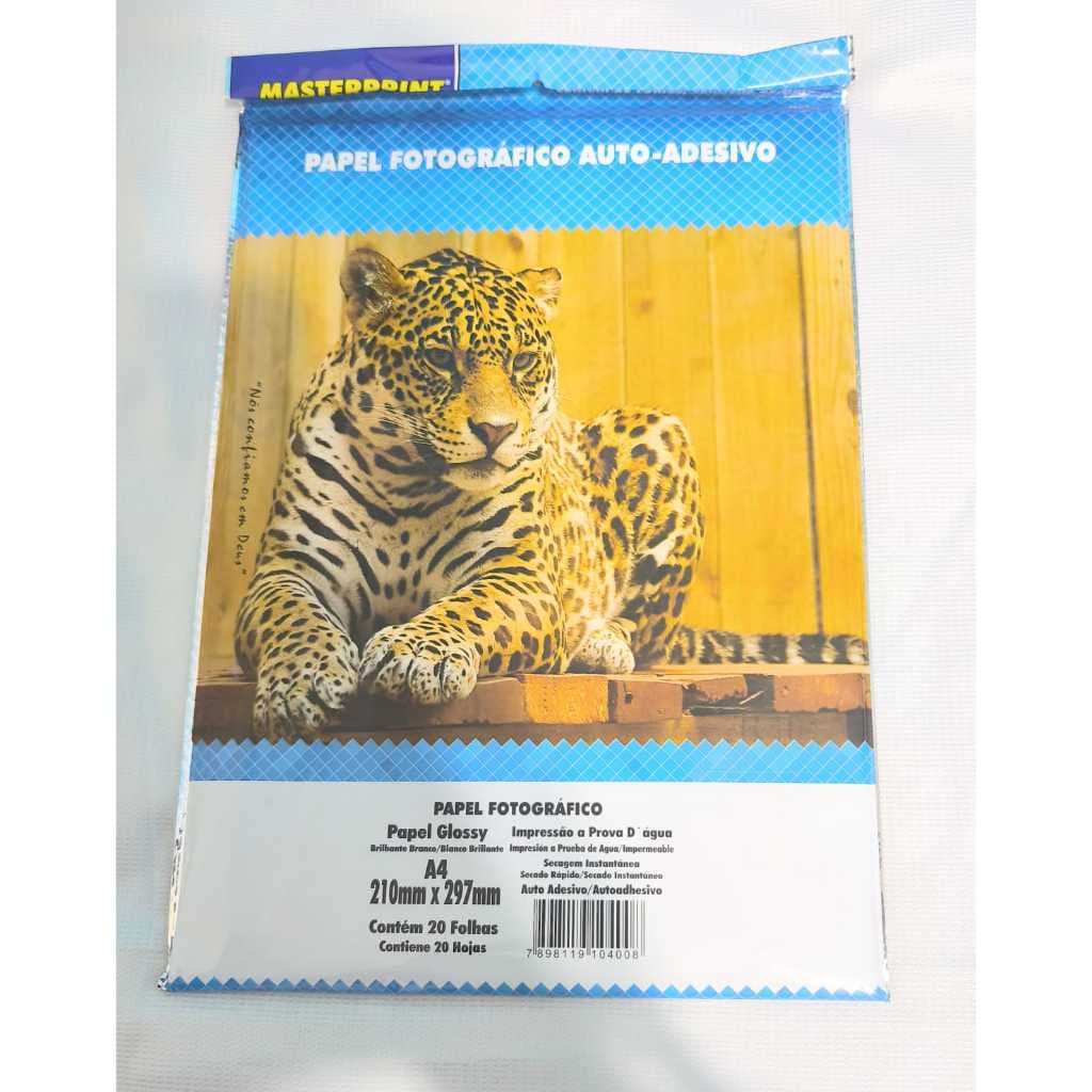 papel fotografico adesivo 80g com 20 folhas