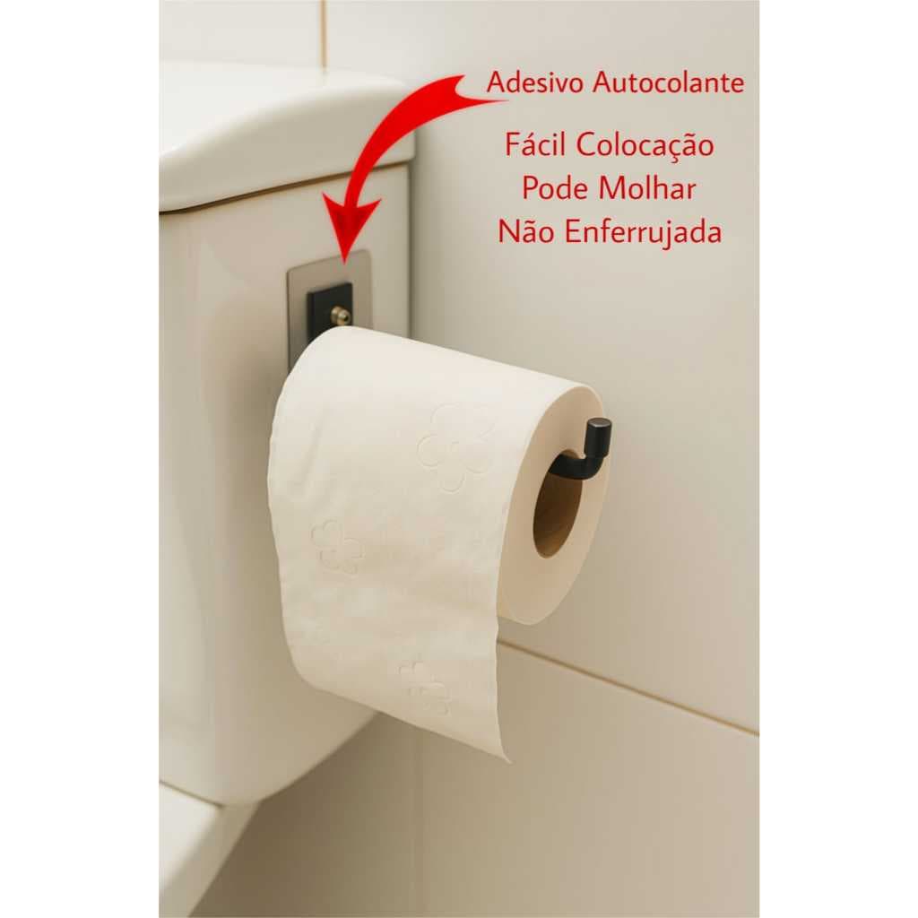 Aço Porta Papel Toalha Suporte Parede Armário Banheiro sem Perfuração  Porta Papel Higiênico Adesivo