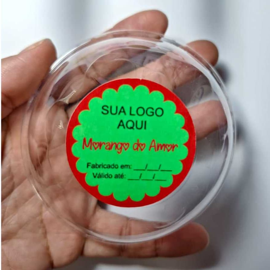 Kit 48 Adesivos Personalizados para Embalagem – 4x4cm | Envie seu logo