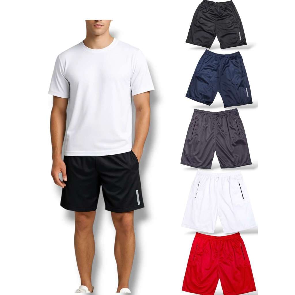 Conjunto Colorido Verão Refletivo Bermuda Chimpa e Camiseta Esportivo Malha de secagem rápida