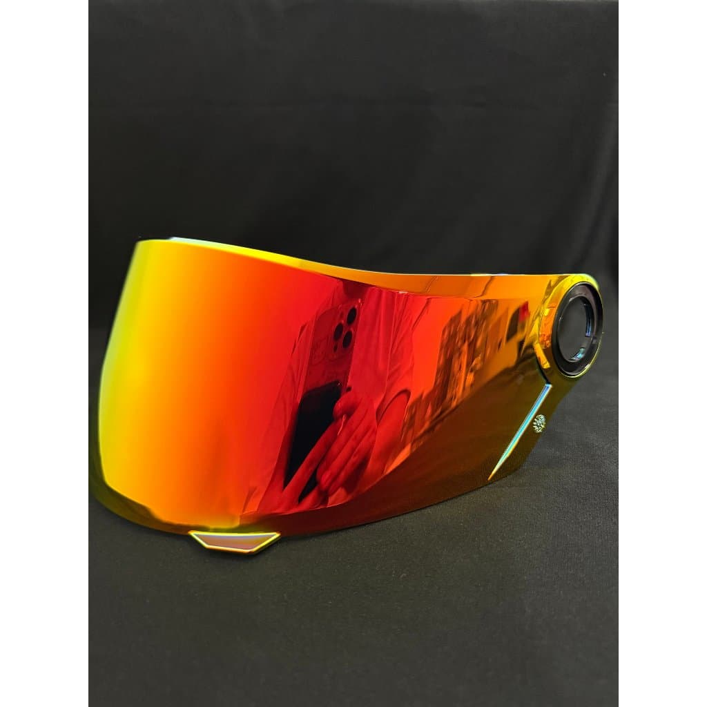 Viseira Espelhada VERMELHO Iridium Compatível com Capacete LS2 358 / FW3GT – Lente Colorida Resistente a Riscos