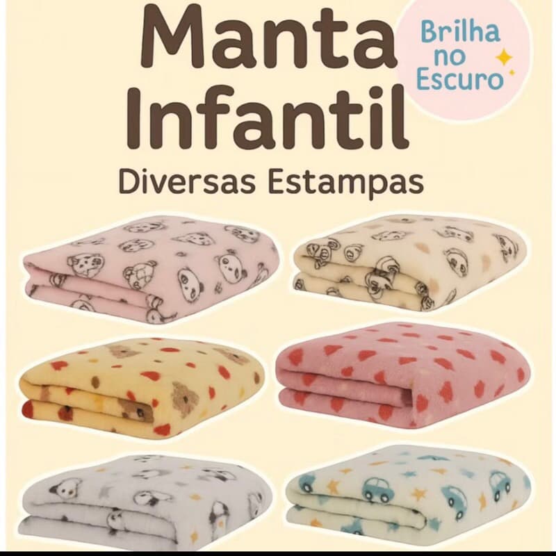 cobertor manta infantil solteiro estampado brilha no escuro menino e menina.