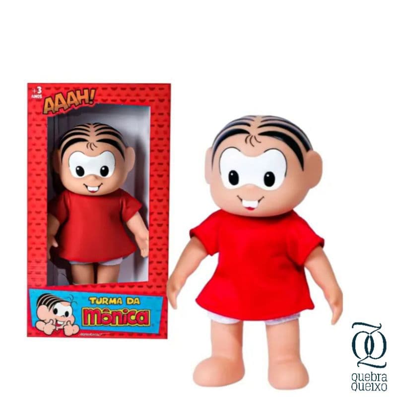 Boneca Mônica 36cm Turma da Mônica Clássicos Original Baby Brink