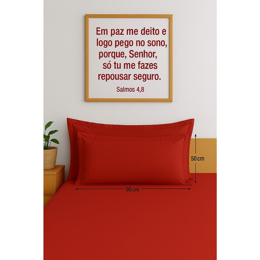 Par de Fronhas para Travesseiro King 90x50 com  Abas Americana Percal 400 Fios Extra Macio