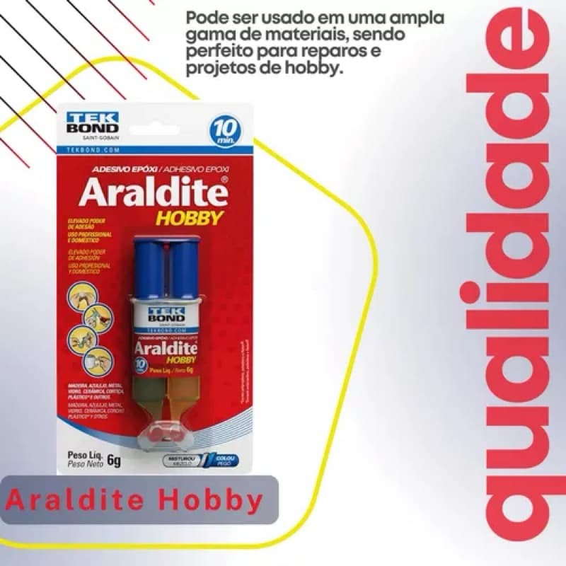 Cola Adesiva Epóxi Seringa / A+B