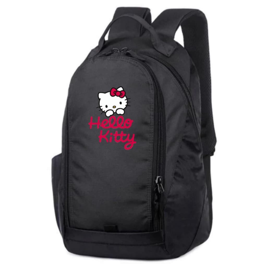 Mochila Infantil Estilosa Hello Com Porta Garrafa 02 RK 01