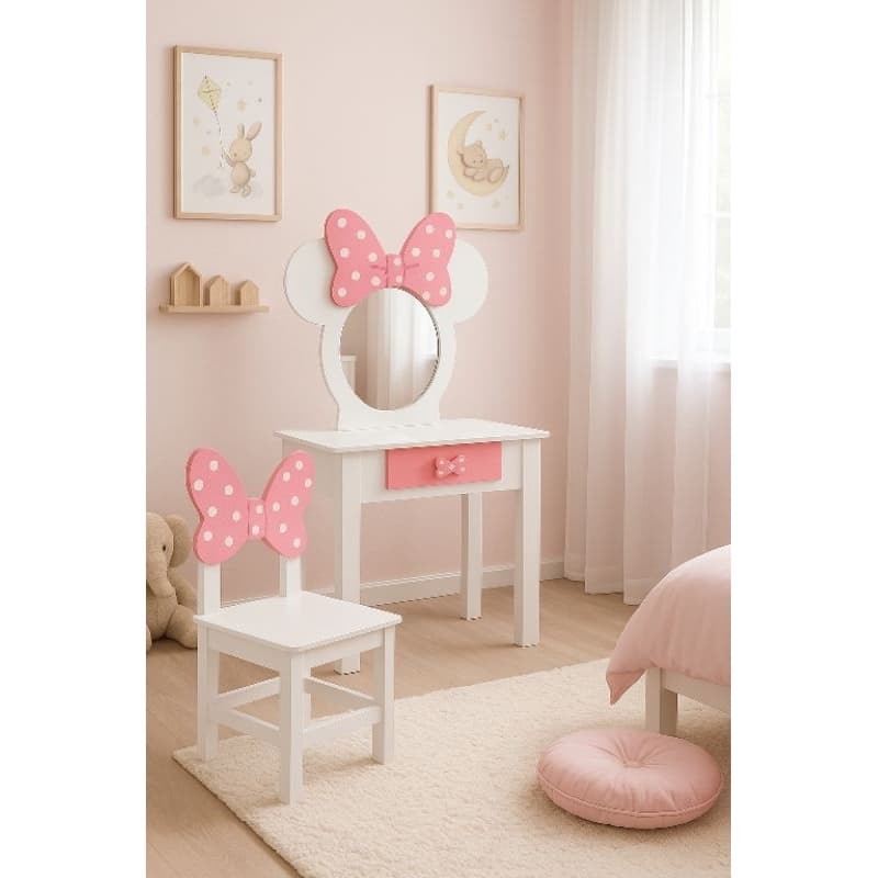 Penteadeira Infantil Minnie Em MDF