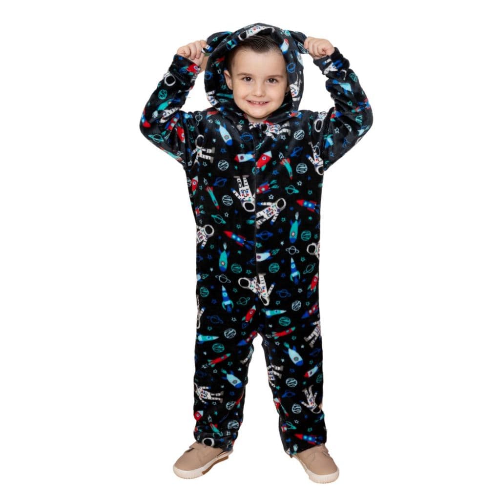Macacão Pelúcia Fleece Bebe Infantil Zíper Quentinho p/ Frio Peluciado com Capuz e Orelinhas de Urso