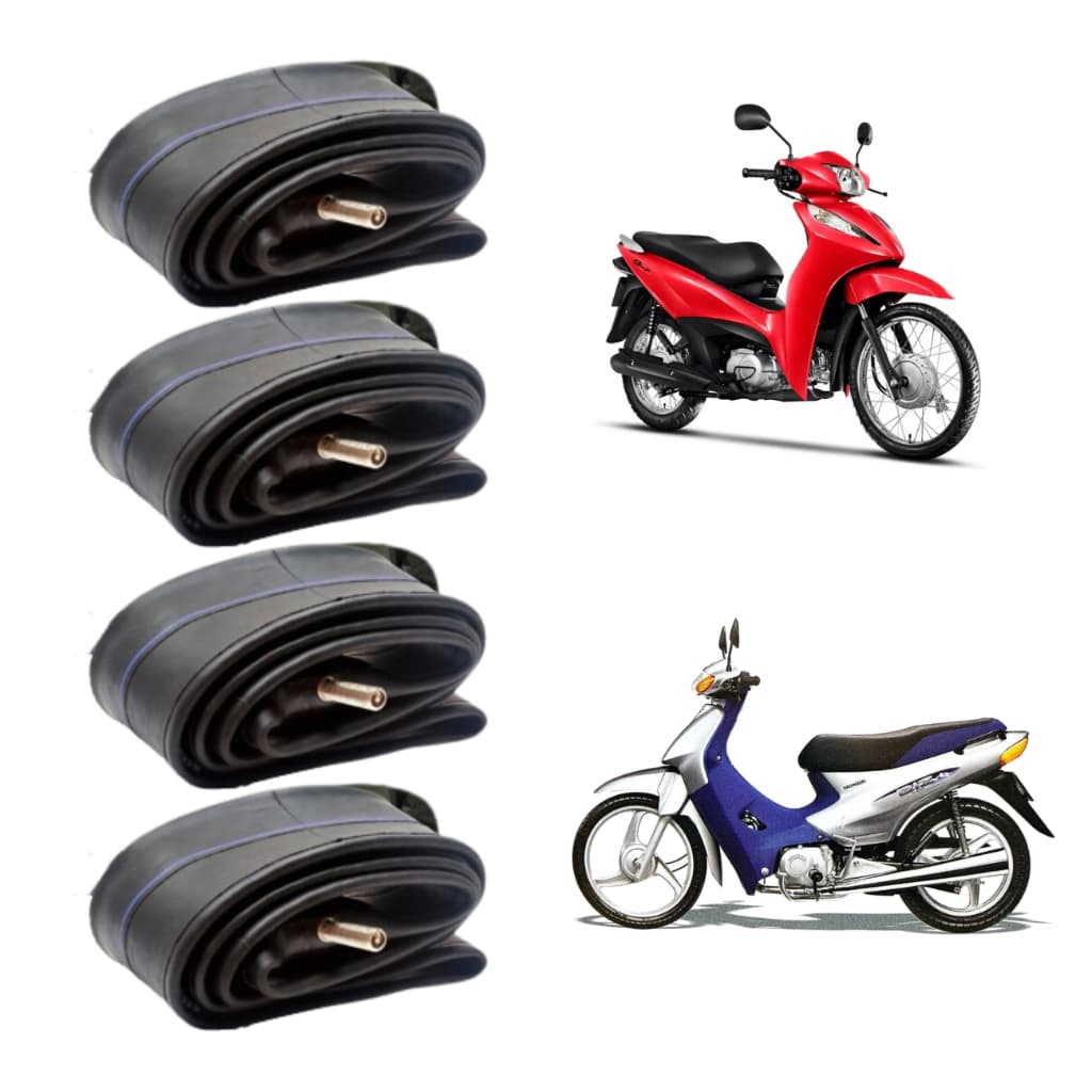Kit 4 Câmara De Ar 2.50-17 Biz 100/125 Dianteira