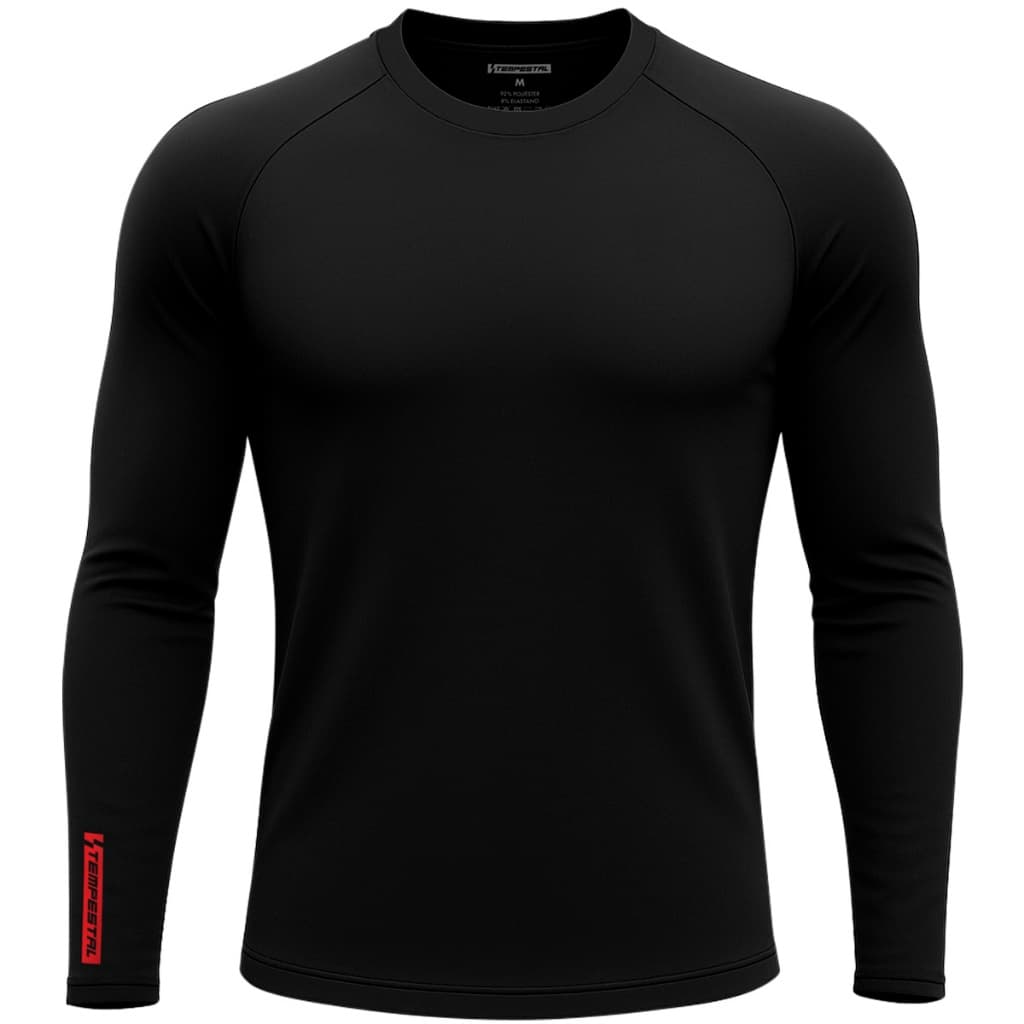 Camisa Térmica Manga Longa Preta Proteção UV50+