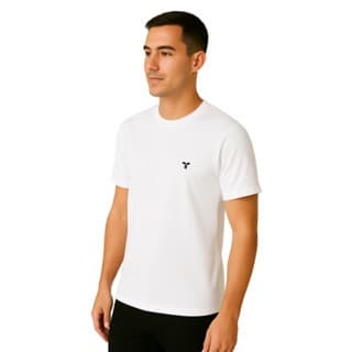 CAMISETA MASCULINA LISA DE MANGA CURTA - 100% ALGODÃO PREMIUM