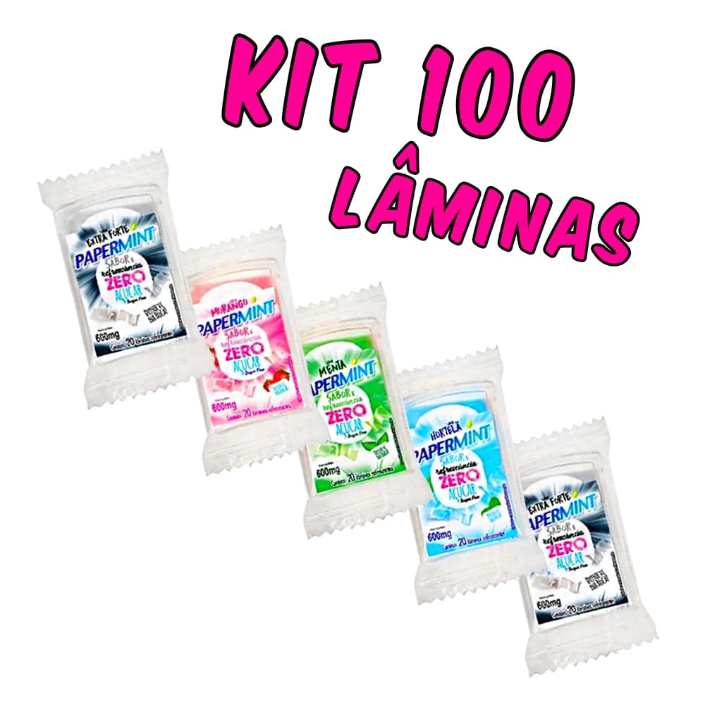 5 Papermint Zero Açúcar – 20 Lâminas cada